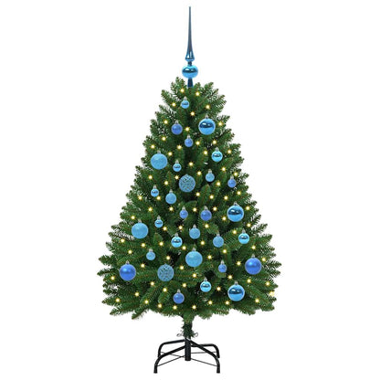 vidaXL Artificial Christmas Tree 120 cm 150 LEDs Warm White Green 3