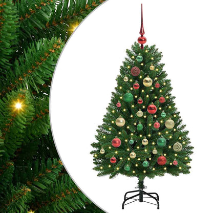 vidaXL Artificial Christmas Tree 120 cm 150 LEDs Warm White Green 2