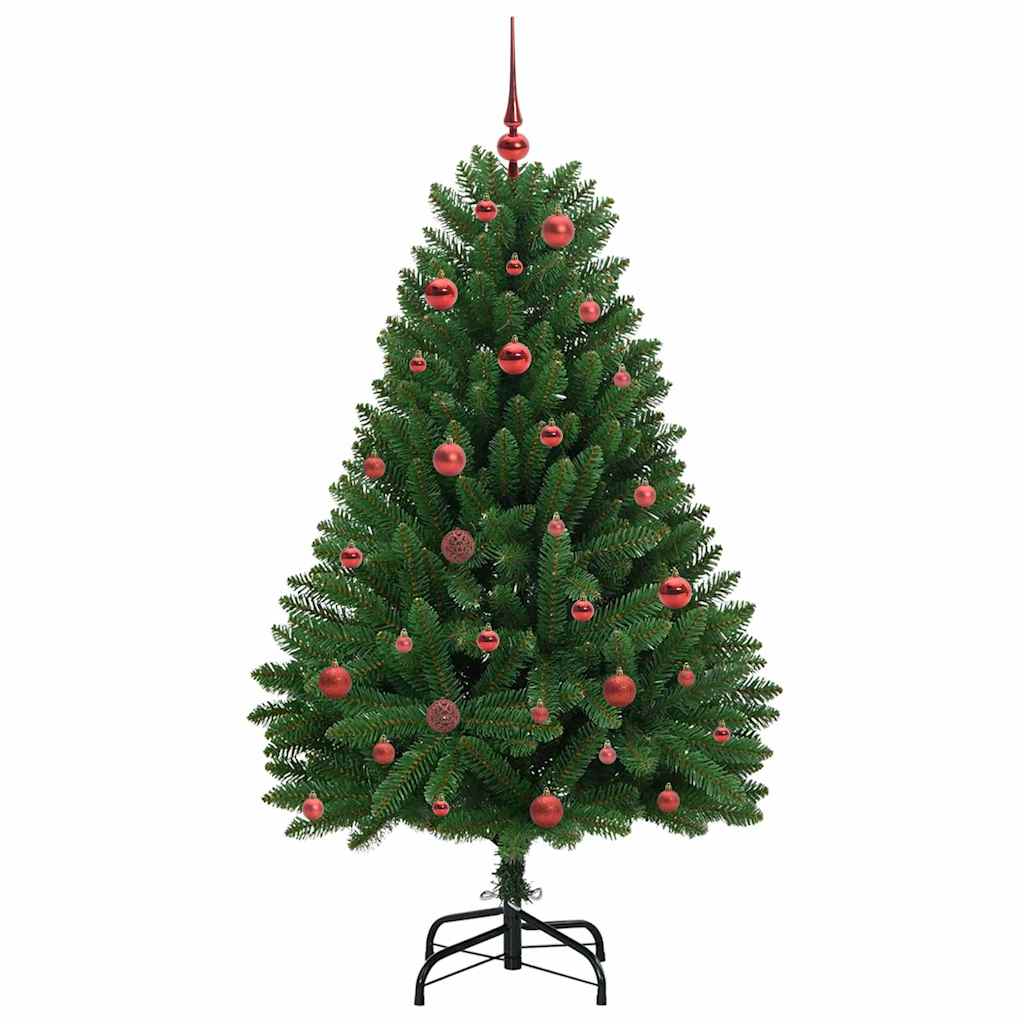 vidaXL Artificial Christmas Tree 150 cm 150 LEDs Warm White Green 4