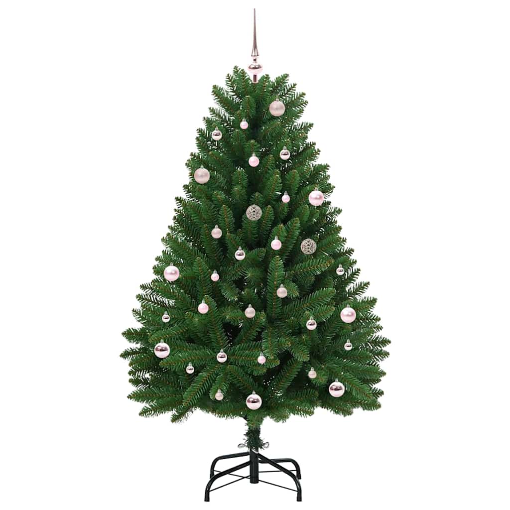 vidaXL Artificial Christmas Tree 150 cm 150 LEDs Warm White Green 4