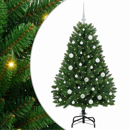 vidaXL Artificial Christmas Tree 150 cm 150 LEDs Warm White Green 2
