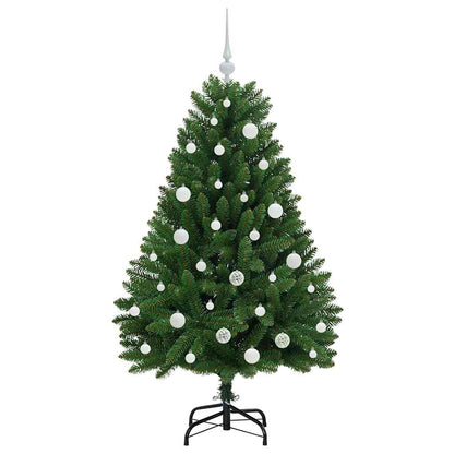 vidaXL Artificial Christmas Tree 150 cm 150 LEDs Warm White Green 4