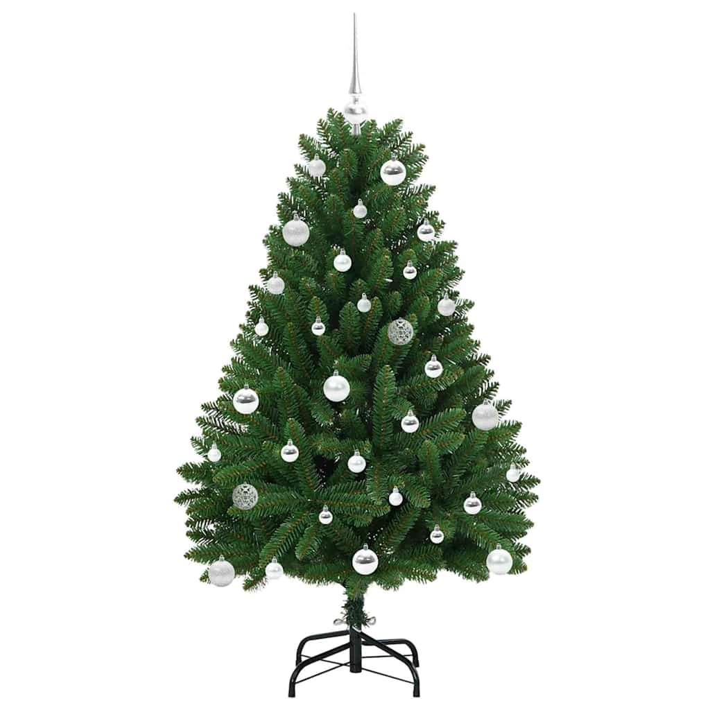 vidaXL Artificial Christmas Tree 150 cm 150 LEDs Warm White Green 4