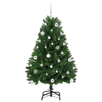 vidaXL Artificial Christmas Tree 150 cm 150 LEDs Warm White Green 4