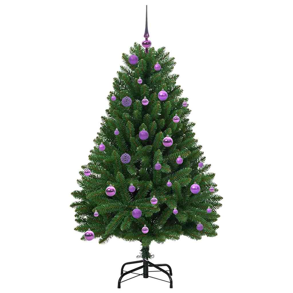 vidaXL Artificial Christmas Tree 150 cm 150 LEDs Warm White Green 4