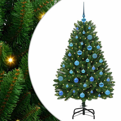vidaXL Artificial Christmas Tree 150 cm 150 LEDs Warm White Green 2