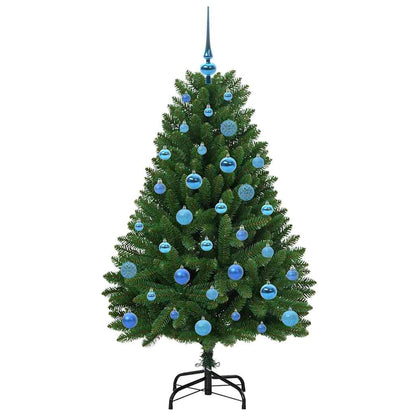 vidaXL Artificial Christmas Tree 150 cm 150 LEDs Warm White Green 4