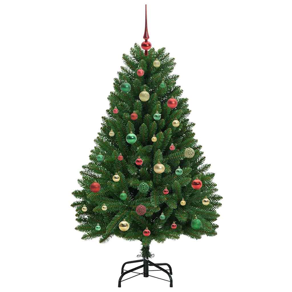 vidaXL Artificial Christmas Tree 150 cm 150 LEDs Warm White Green 6