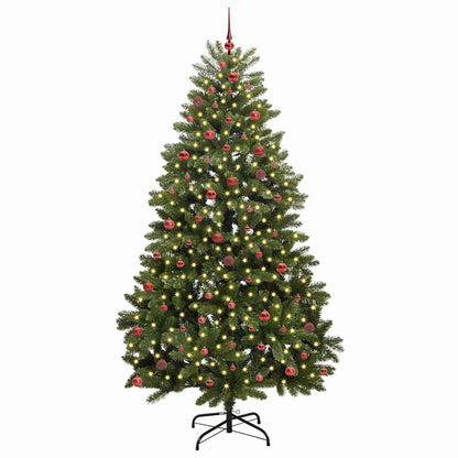 vidaXL Artificial Christmas Tree 270 cm 300 LEDs Warm White Green 3