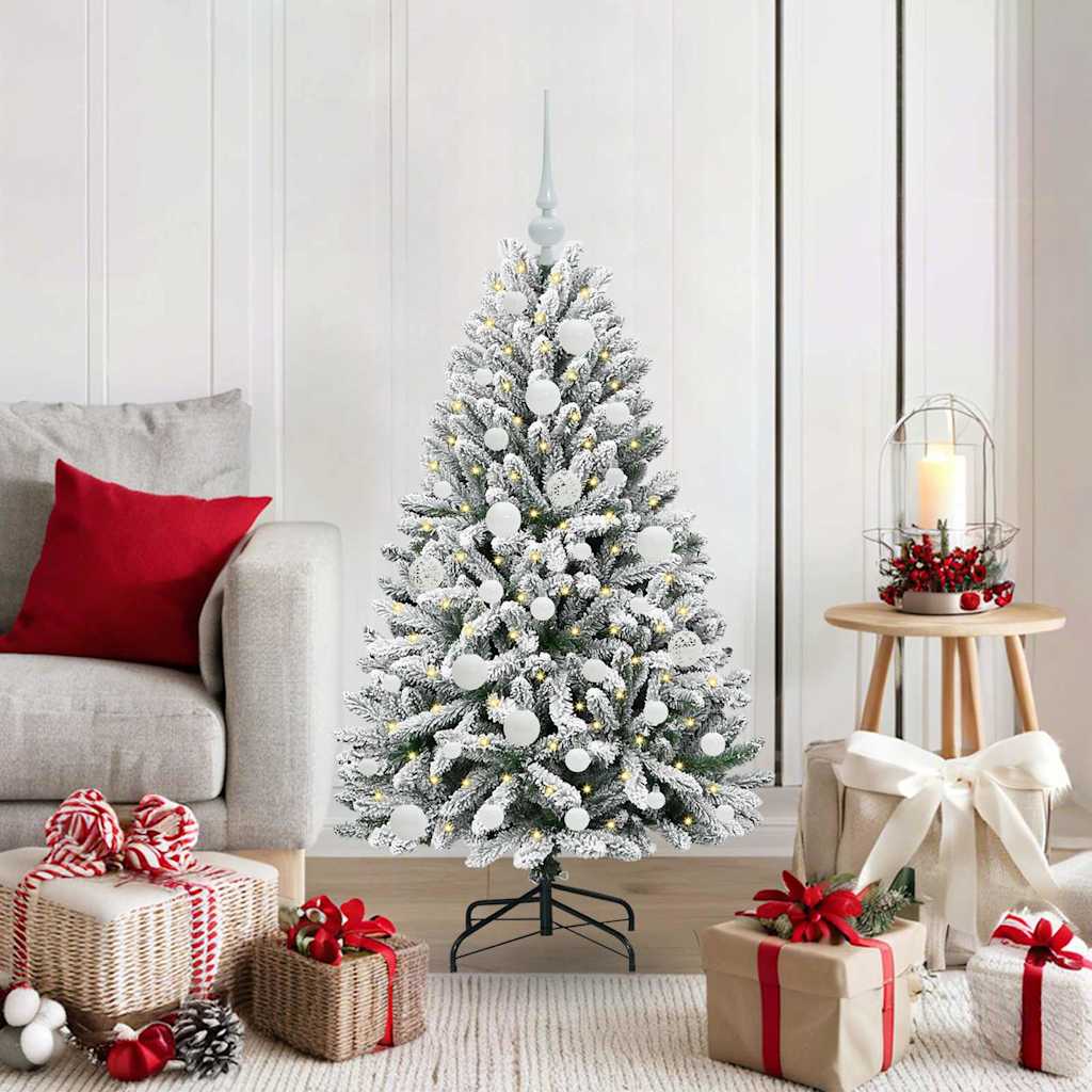 vidaXL Artificial Christmas Tree 120 cm 150 LEDs Warm White 1