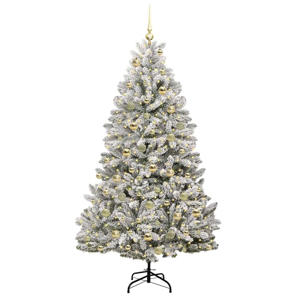 vidaXL Artificial Christmas Tree 180 cm 300 LEDs Warm White 3