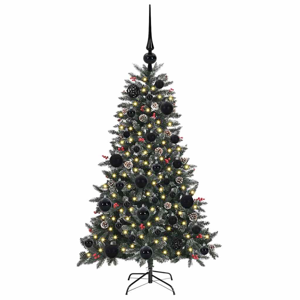 vidaXL Artificial Christmas Tree with 150 LEDs with Stand Green 120 cm 3
