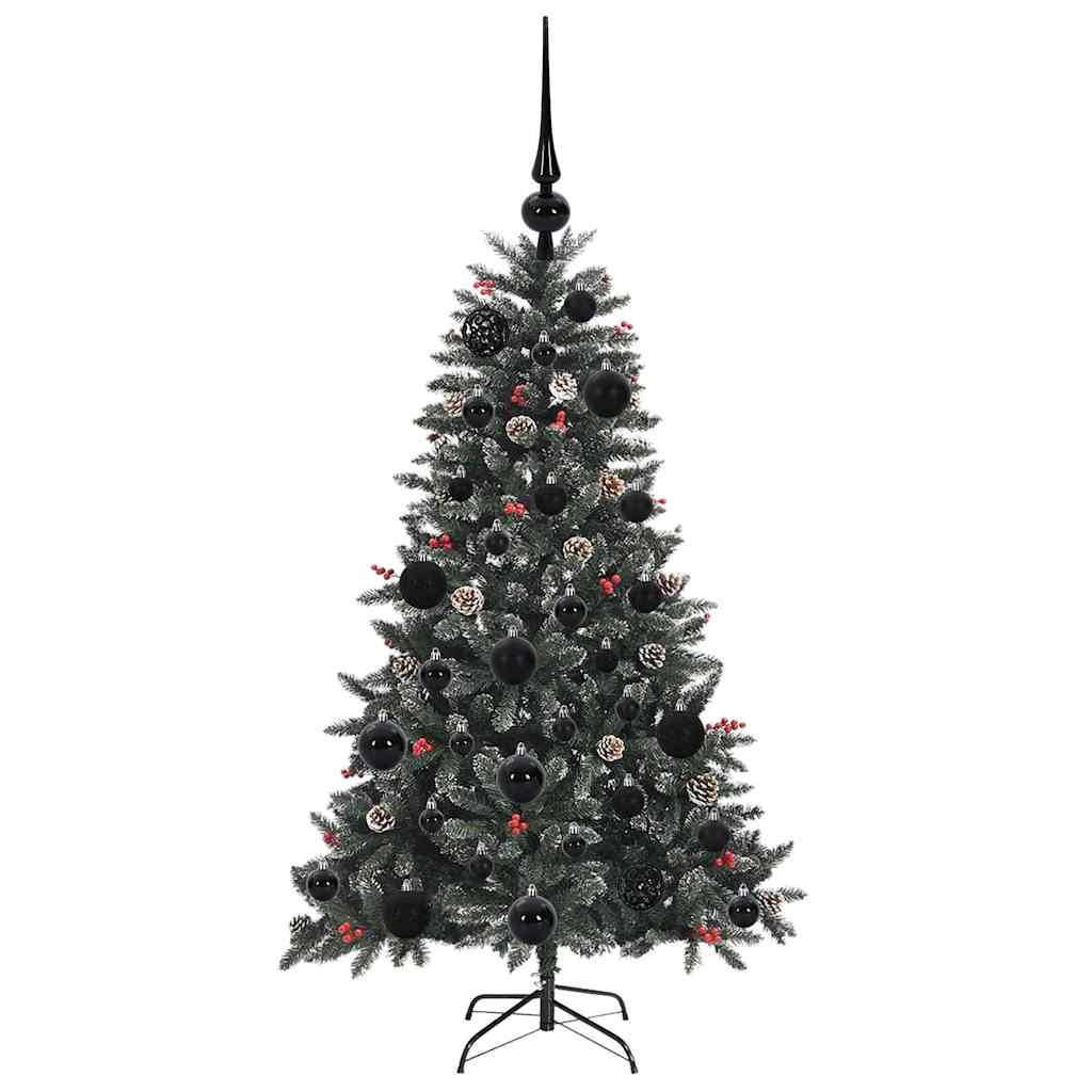 vidaXL Artificial Christmas Tree with 150 LEDs with Stand Green 120 cm 4