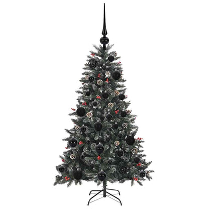 vidaXL Artificial Christmas Tree with 150 LEDs with Stand Green 120 cm 4