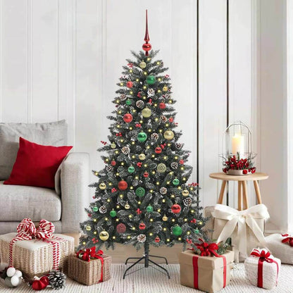 Artificial Christmas Tree Green 150 cm with LEDs &multicolour balls