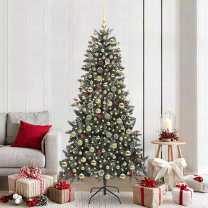 vidaXL Artificial Christmas Tree Green 210 cm 1