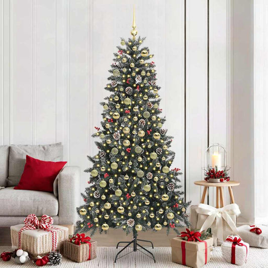 vidaXL Artificial Christmas Tree Green 210 cm 1