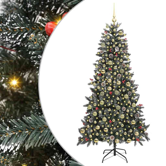 vidaXL Artificial Christmas Tree Green 210 cm 2
