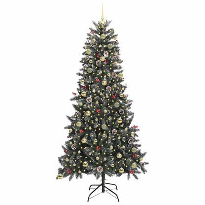 vidaXL Artificial Christmas Tree with 300 LEDs with Stand Green 240 cm 3