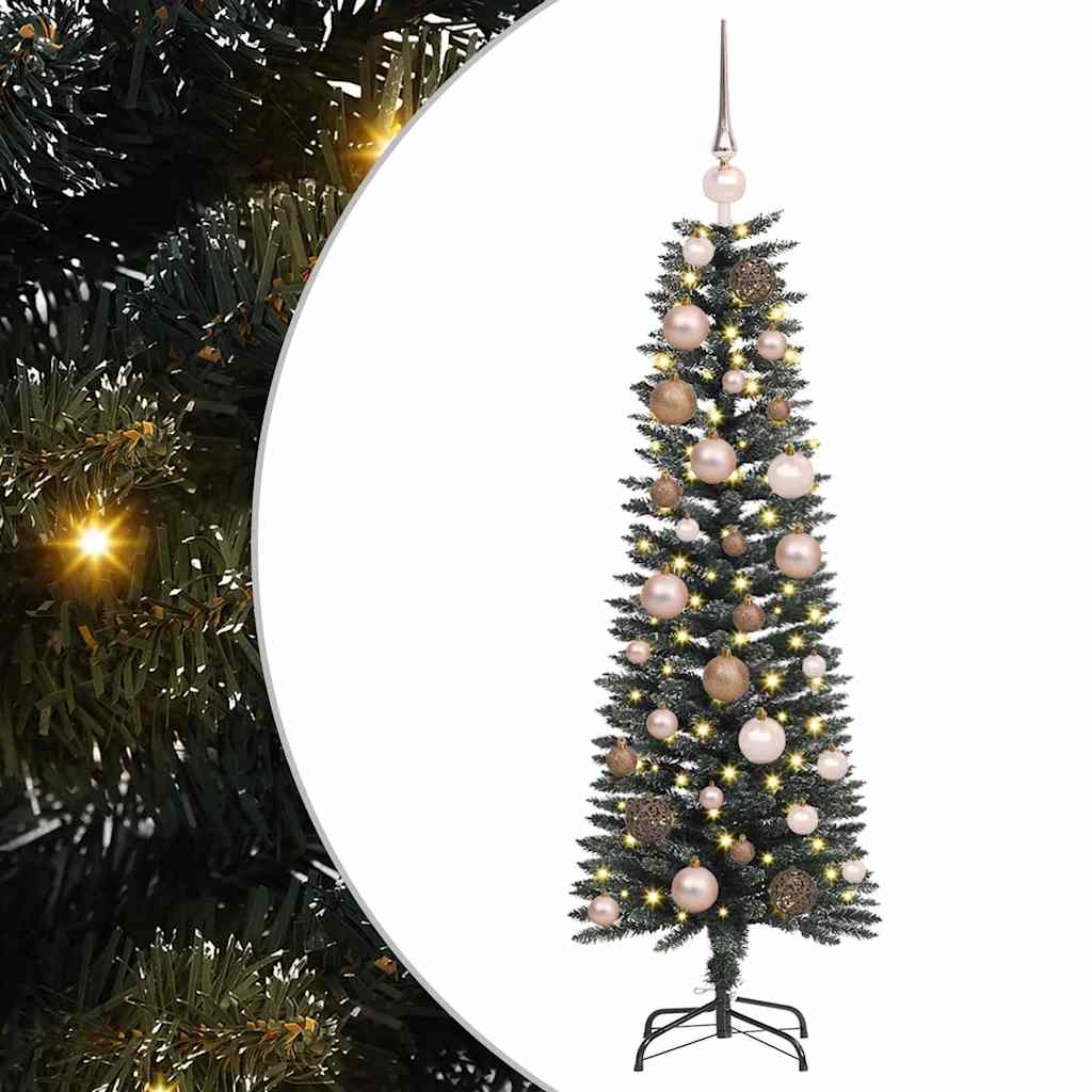 vidaXL Artificial Christmas Tree with 150 LEDs with Stand Green 120 cm 2