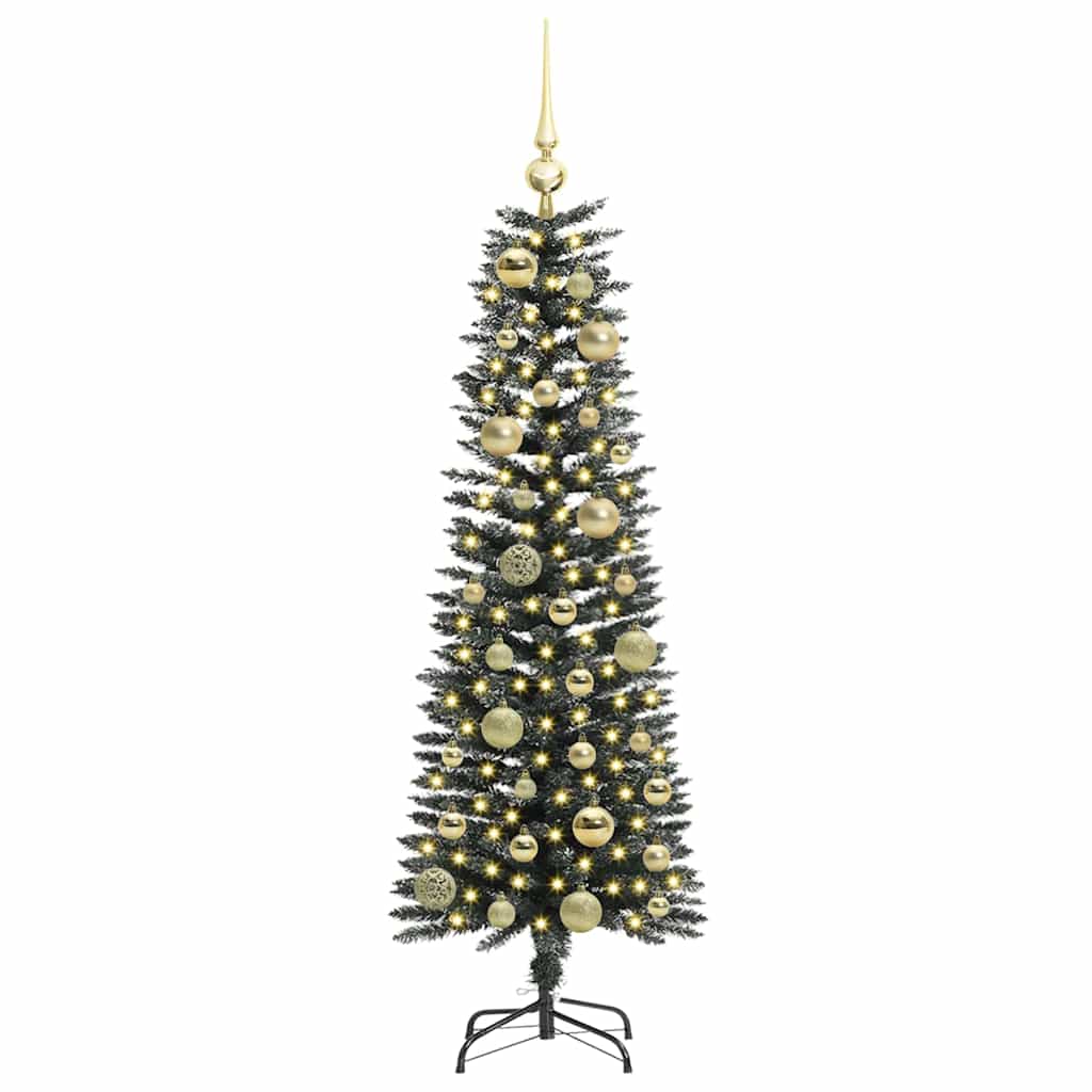 vidaXL Artificial Christmas Tree with 150 LEDs with Stand Green 120 cm 3
