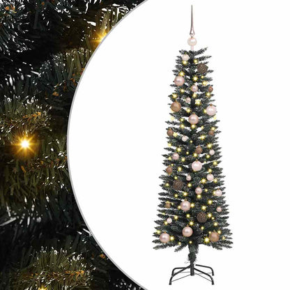 vidaXL Artificial Christmas Tree with 150 LEDs with Stand Green 150 cm 2