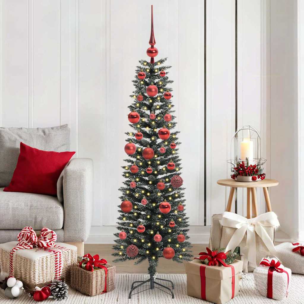 vidaXL Artificial Christmas Tree with 150 LEDs with Stand Green 150 cm 1