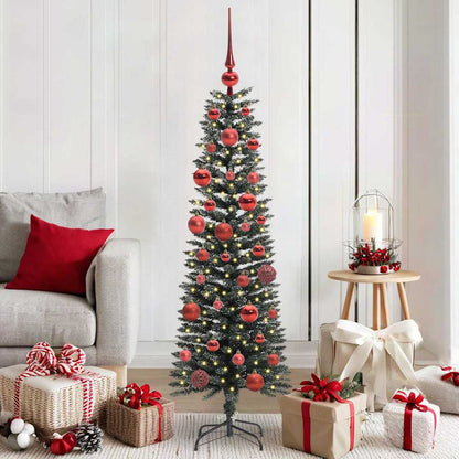 vidaXL Artificial Christmas Tree with 150 LEDs with Stand Green 150 cm 1