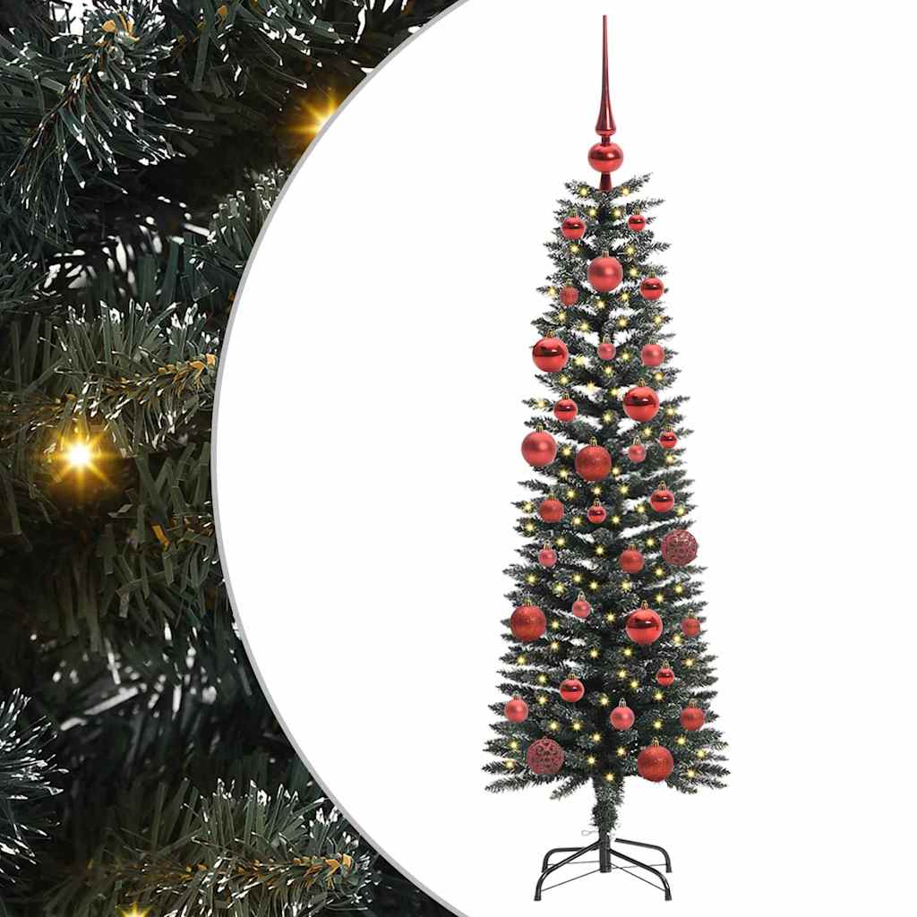 vidaXL Artificial Christmas Tree with 150 LEDs with Stand Green 150 cm 2