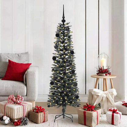 vidaXL Artificial Christmas Tree with 150 LEDs with Stand Green 150 cm 1