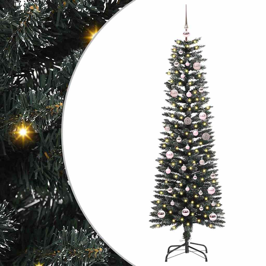 vidaXL Artificial Christmas Tree with 150 LEDs with Stand Green 150 cm 1