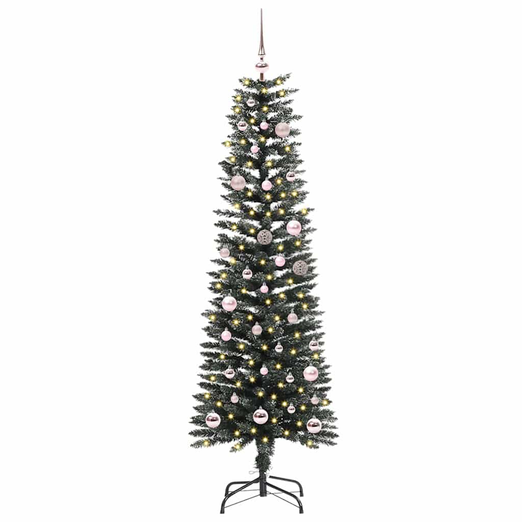 vidaXL Artificial Christmas Tree with 150 LEDs with Stand Green 150 cm 2