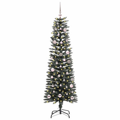 vidaXL Artificial Christmas Tree with 150 LEDs with Stand Green 150 cm 2