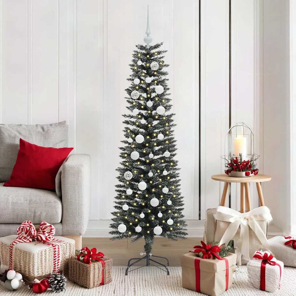 vidaXL Artificial Christmas Tree with 150 LEDs with Stand Green 150 cm 1