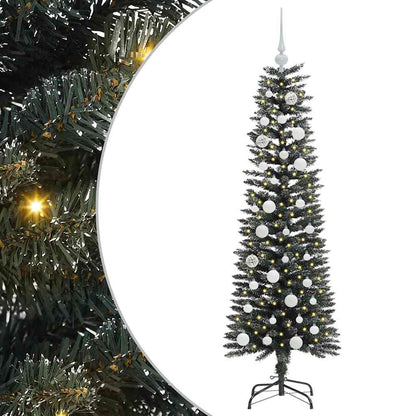 vidaXL Artificial Christmas Tree with 150 LEDs with Stand Green 150 cm 2