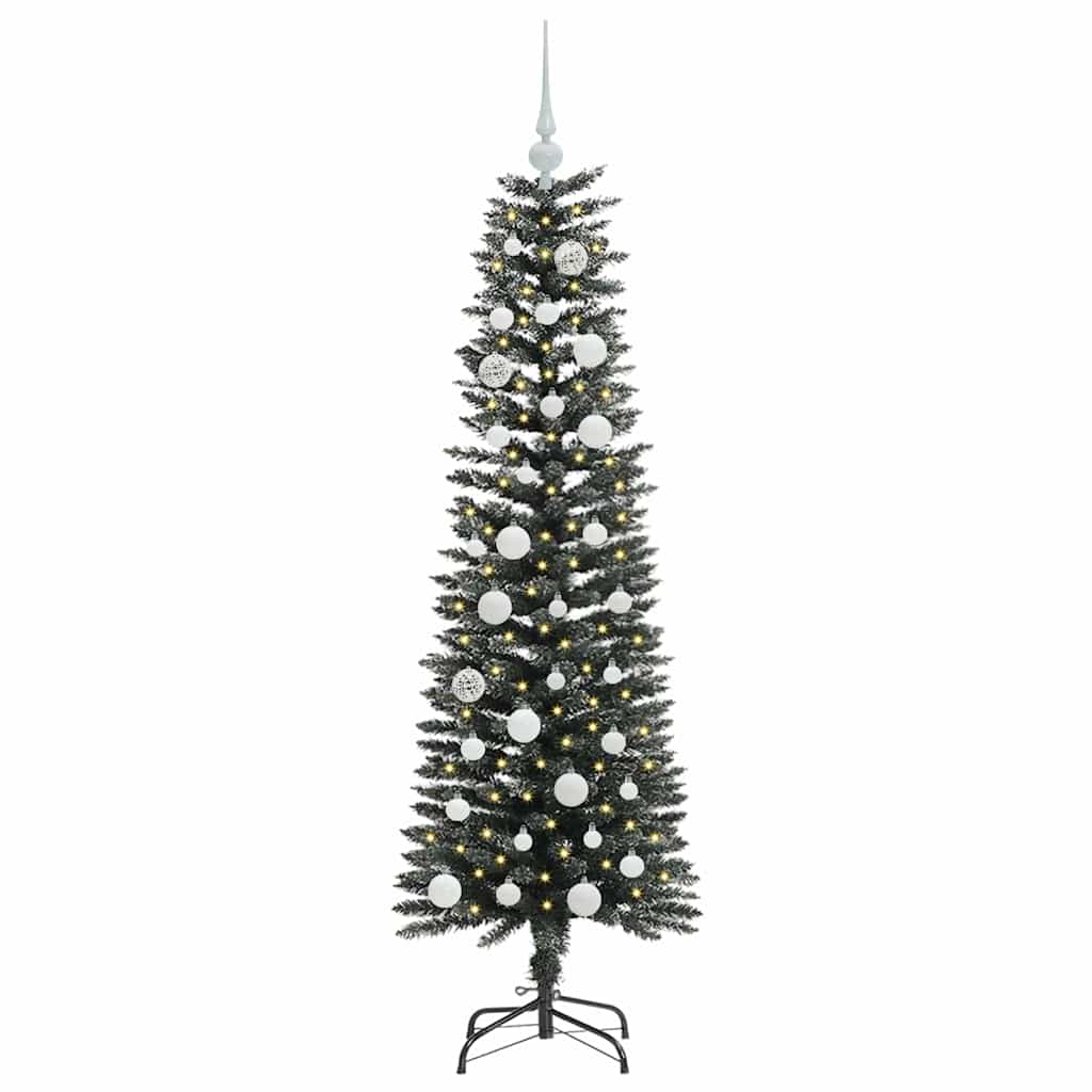 vidaXL Artificial Christmas Tree with 150 LEDs with Stand Green 150 cm 3