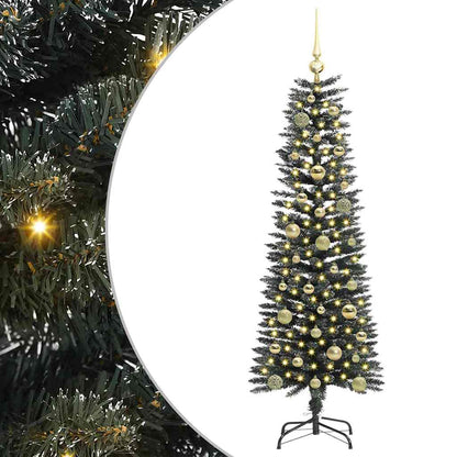 vidaXL Artificial Christmas Tree with 150 LEDs with Stand Green 150 cm 2