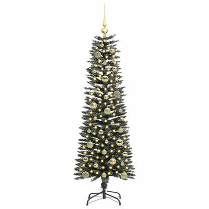 vidaXL Artificial Christmas Tree with 150 LEDs with Stand Green 150 cm 3
