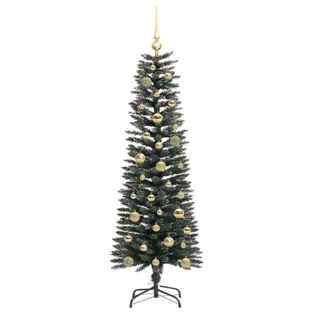 vidaXL Artificial Christmas Tree with 150 LEDs with Stand Green 150 cm 4