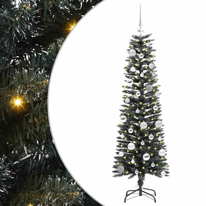 vidaXL Artificial Christmas Tree with 150 LEDs with Stand Green 150 cm 2