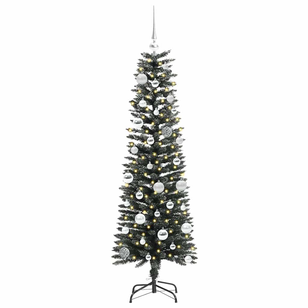 vidaXL Artificial Christmas Tree with 150 LEDs with Stand Green 150 cm 3