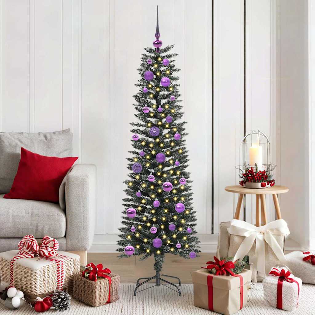 vidaXL Artificial Christmas Tree with 150 LEDs with Stand Green 150 cm 1