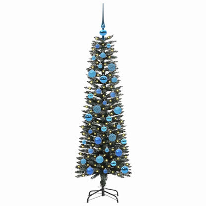 vidaXL Artificial Christmas Tree with 150 LEDs with Stand Green 150 cm 3