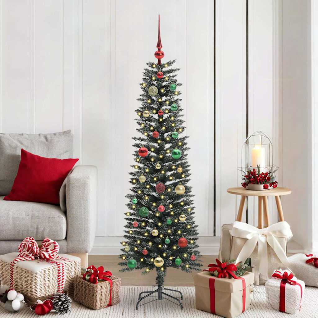 vidaXL Artificial Christmas Tree with 150 LEDs with Stand Green 150 cm 1