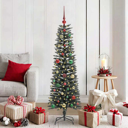 vidaXL Artificial Christmas Tree with 150 LEDs with Stand Green 150 cm 1