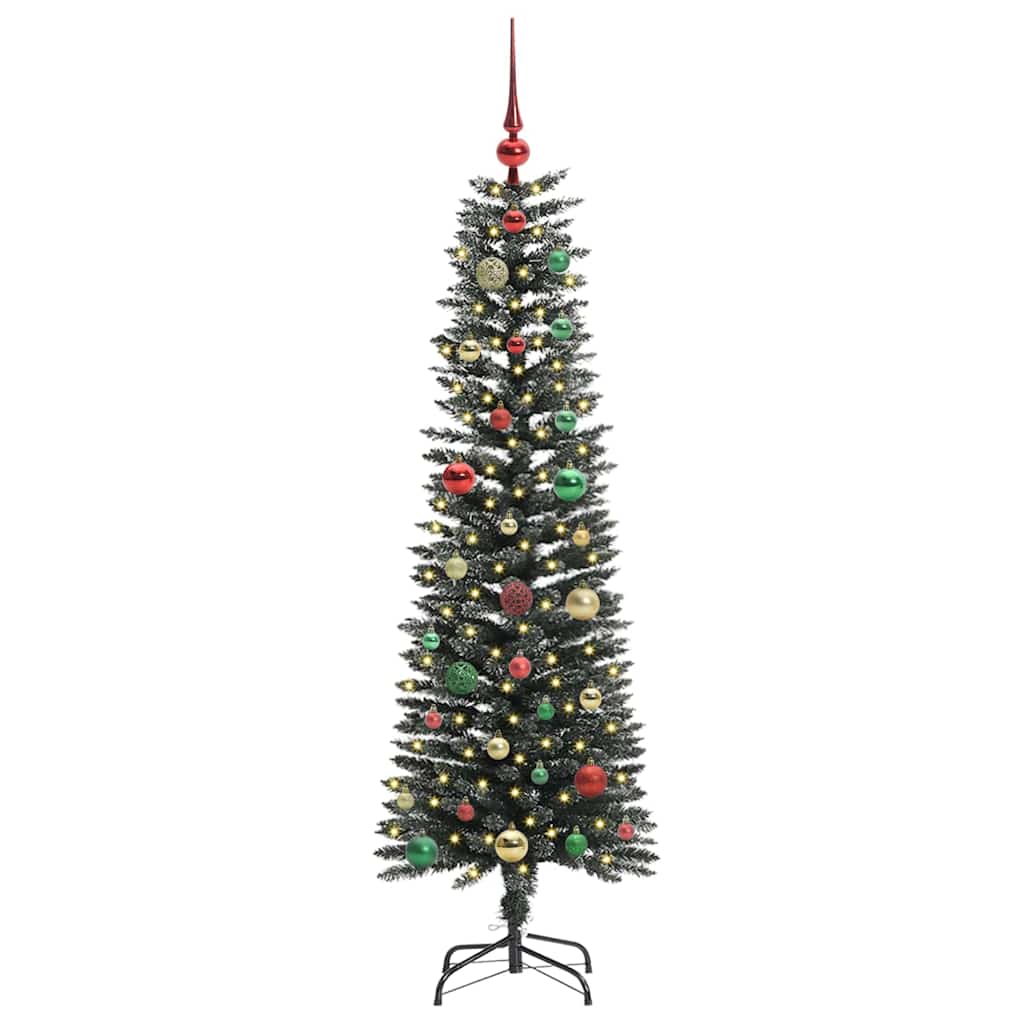vidaXL Artificial Christmas Tree with 150 LEDs with Stand Green 150 cm 3