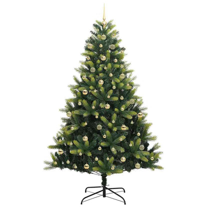 vidaXL Artificial Hinged Christmas Tree 300 LEDs Green 240 cm 4