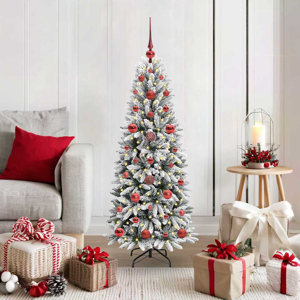 vidaXL Artificial Christmas Tree White 120 cm 1