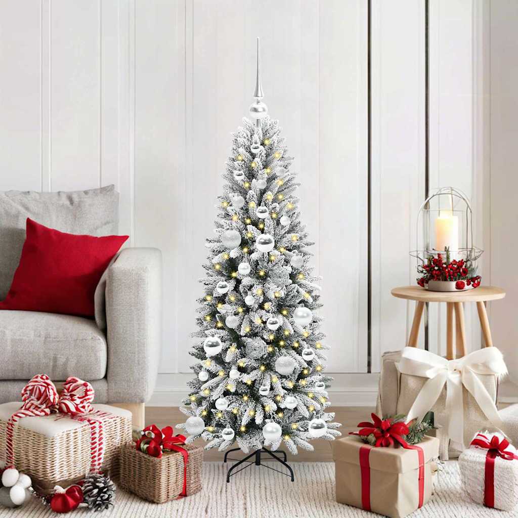 vidaXL Artificial Christmas Tree White 120 cm 1