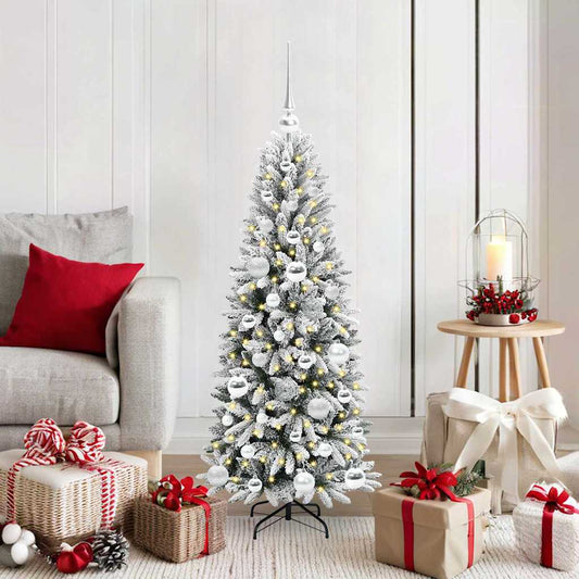 vidaXL Artificial Christmas Tree White 120 cm 1